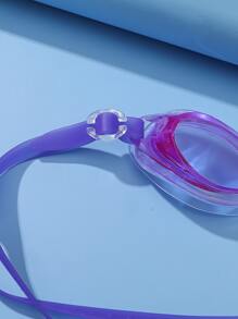Silicone Swimming Goggles - Purple - View 3