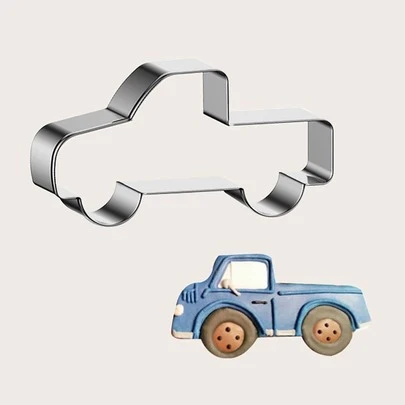 1入組汽車形狀不銹鋼餅乾模具