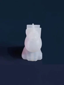1 pieza Molde de silicona en forma de unicornio para manualidades DIY - Blanco - Ver 2