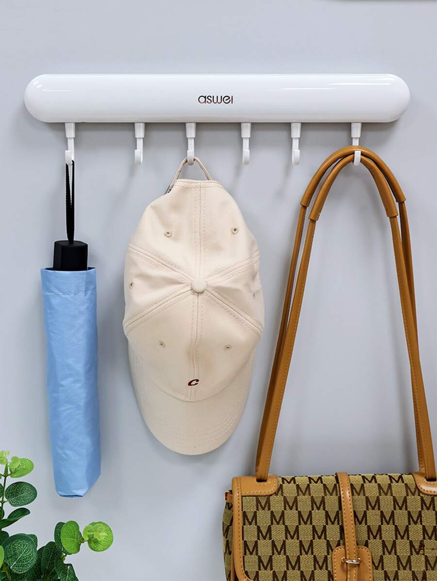 1 pieza Gancho de fila sin perforación - Blanco - Ver 1