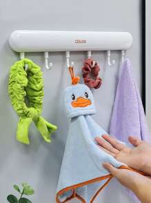 1 pieza Gancho de fila sin perforación - Blanco - Ver 3