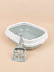 1 pieza Arenero para gato con Pala - Multicolor - Ver 4