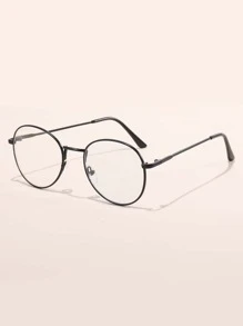 金属框架女士时尚设计眼镜 - 無色 - 查看 2
