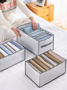 1入組素布收納盒 - 灰色 - 查看 2