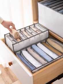 1入組素布收納盒 - 灰色 - 查看 3