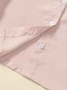 SHEIN Toddler Girls Ruffle Sleeve Top & Floral Print Skirt - Multicolor - View 5