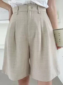 DAZY 拼接細節百慕大短褲