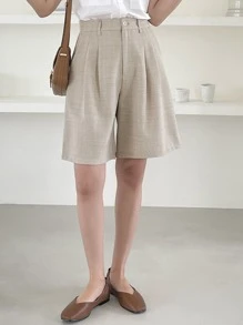 DAZY 拼接細節百慕大短褲