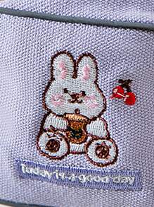 2pcs Cartoon Graphic Pet Leash & Harness Set - Purple - View 4