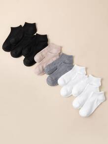 14pairs Solid Ankle Socks - Multicolor - View 3