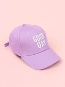 Kleinkind Kinder Baseball Cap mit Buchstaben Stickerei - Violett - Übersicht 1