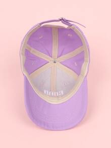 Kleinkind Kinder Baseball Cap mit Buchstaben Stickerei - Violett - Übersicht 2
