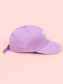 Kleinkind Kinder Baseball Cap mit Buchstaben Stickerei - Violett - Übersicht 3