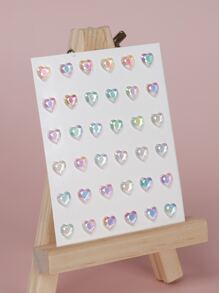 1張心形眼睛紋身貼紙