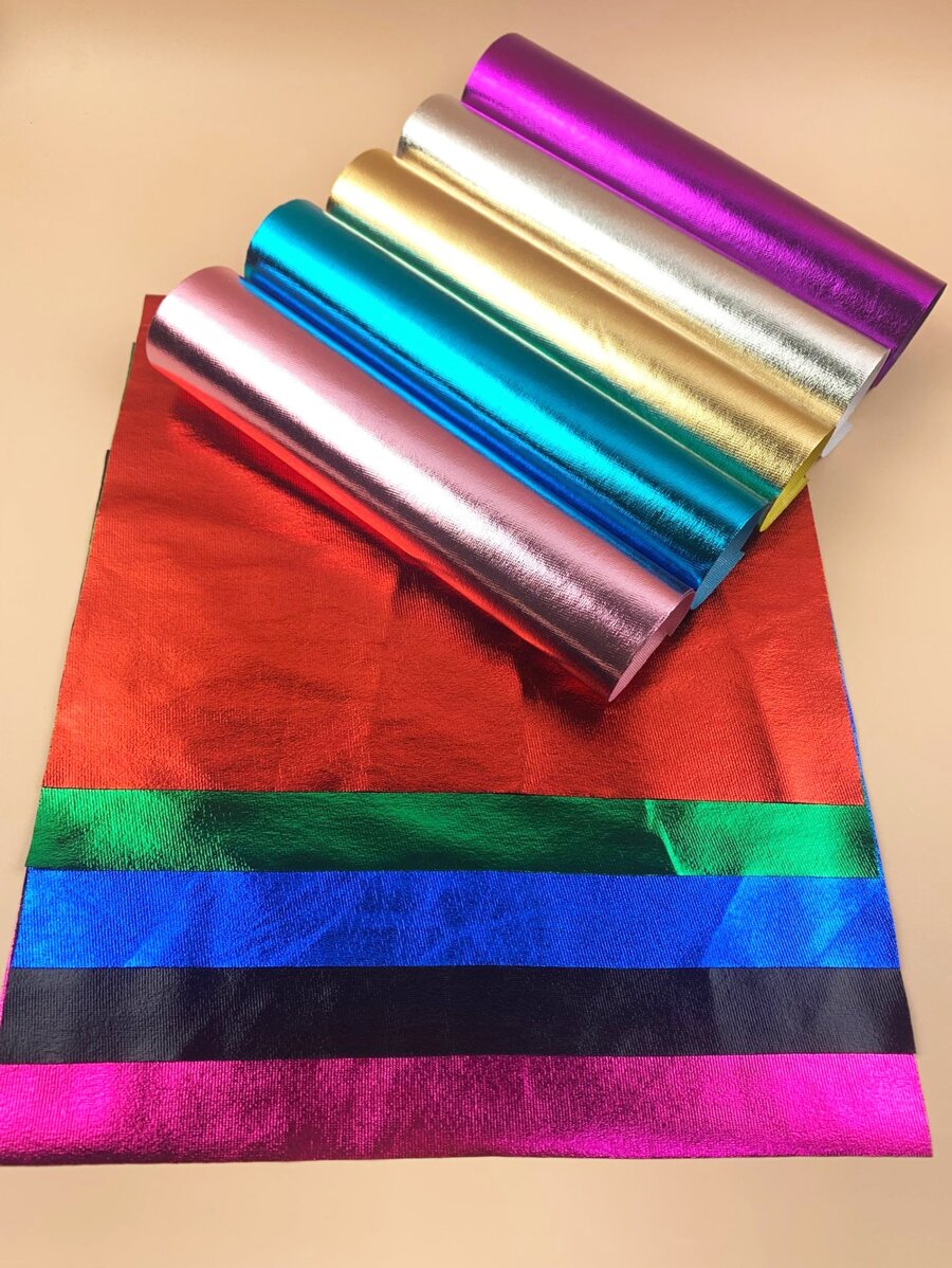 10pcs DIY Metallic Fabric - Multicolor - View 1