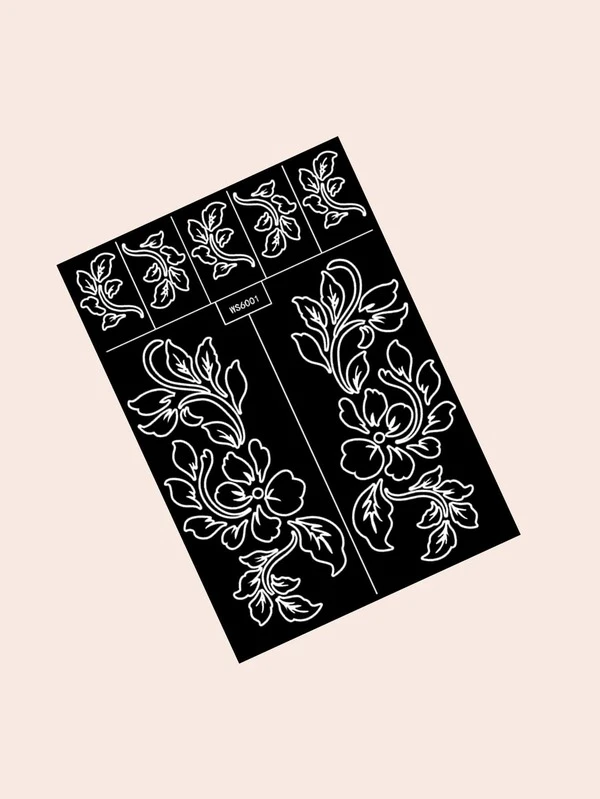 1sheet flower print tattoo stencil shein asia