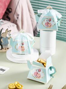 6 Chiếc Ấm Trà Hình Kẹo Hộp Đóng Gói, Hộp Sô Cô La Nhỏ Sáng Tạo Cho Đám Cưới Tiệc Cưới Túi Quà Tặng - Nhiều màu - Xem 4