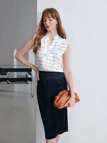 MOTF PREMIUM Top 100% sedoso con estampado - Blanco - Ver 7