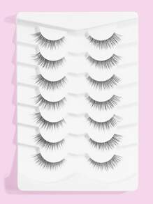 MAGEFY 7 Pairs Of Natural Full False Eyelashes,Fluffy Slim For Everyday Use Manga Eyelashes, Travel Essentials