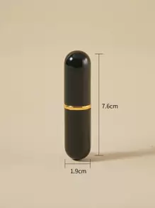 Botella de spray de perfume de 3 ml, elementos esenciales de viaje - Negro - Ver 4