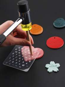 1pc Plastic Hand Press - Clear - View 1