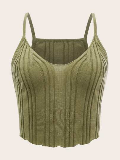 Ribbed Cami Knit Top