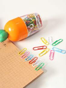 100入組塑膠迴紋針 - 彩色 - 查看 1