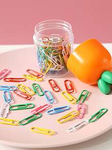 100入組塑膠迴紋針 - 彩色 - 查看 3