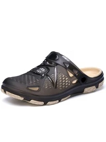 Guốc Nữ Khối Màu Đúng mốt - màu đen - Xem 2