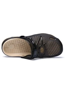 Guốc Nữ Khối Màu Đúng mốt - màu đen - Xem 4