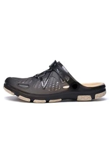 Guốc Nữ Khối Màu Đúng mốt - màu đen - Xem 3