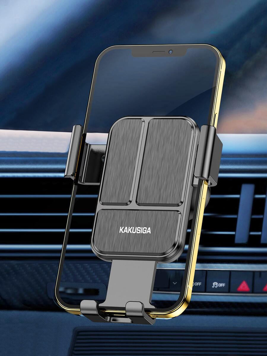 Minimalist Car Air Outlet Phone Holder - Black - View 1