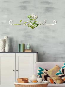 12入組王冠設計裝飾鏡子 - 銀色 - 查看 3