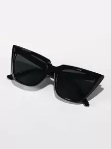 1 Pair Of Cat Eye Unisex Sunglasses, Suitable For Electronic Music Festivals, Travel, Vacation, Sports Style, Driving, Festival Outfits, Beach, Outings, Summer Accessories, Family Outings, UV Protection, Golf, Hiking, Elegant Attire, Street Style Accessories, Vacation Atmosphere, Sports, Parties, Outdoor Activities, Street Style, Fishing, Outdoor Activities, Holidays, Sun Protection, Vacation For Summer Beach Vacation,Outdoor,Travel - Dark Grey - View 2