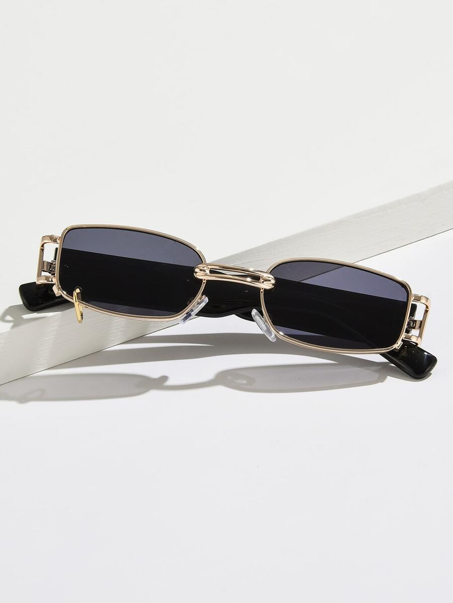 1 件女士时尚小框时尚眼镜 - 黑色 - 查看 1