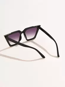 1 pieza Gafas de mujer de moda con marco metálico de ojo de gato, accesorios de para outfits de mujer casual de negocios, regalo para verano, vacaciones, al aire libre, viaje