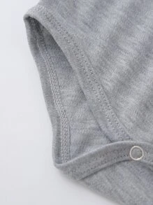 Baby Girl Cartoon And Letter Graphic Bodysuit