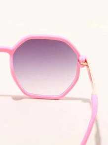 1 副儿童蝴蝶结时尚眼镜，简约时尚风格，适合派对、日常生活和户外旅行配件 - 粉色 - 查看 4