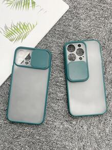 Slide Camera Cover Case Compatible With IPhone Compatible With IPhone 11,IPhone 13,IPhone 14 Pro Max - Dark Green - View 6