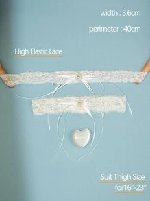 Cinta-liga Decorativa de Pérolas Falsas para Noiva > Tornozeleira de Moda para Noiva