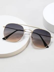 男士时尚金属双梁眼镜