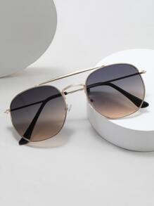 男士时尚金属双梁眼镜