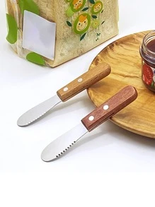 1入組隨機不銹鋼牛油刀 - 彩色 - 查看 1