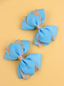 2 cái Bé Gái Mới Biết Đi Nơ Trang Trí Tóc Kẹp - Nhiều màu - Xem 4