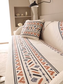 1入組幾何樣式沙發巾 - 彩色 - 查看 2