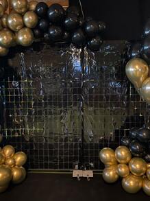 Rèm trang trí tiệc 1 cái - màu đen - Xem 2