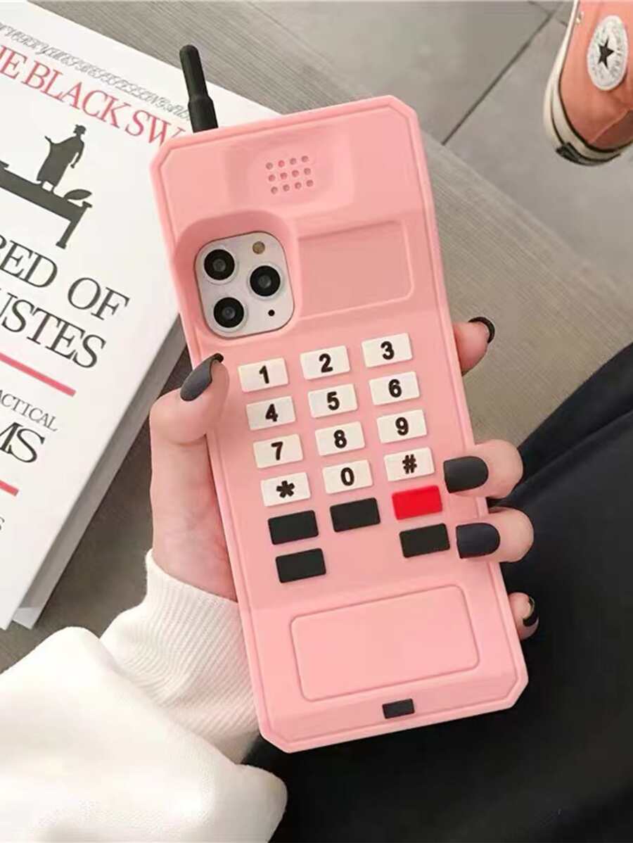 Cellphone Shaped Phone Case Compatible With IPhone 11,IPhone 13,IPhone 14 Pro Max - Pink - View 1