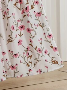 Mulvari Sukienki plus size Zmarszczony Zmarszczone szycie Pomarszczony Ditsy floral Boho