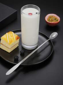 Cuchara mezcladora de mango largo de acero inoxidable para bar, cocina, regalo de Navidad, útiles escolares