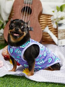 PETSIN 情人節心形印花寵物背心